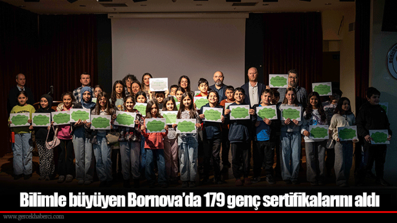 Bilimle büyüyen Bornova’da 179 genç sertifikalarını aldı