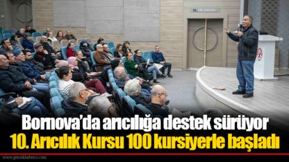 Bornova’da arıcılığa destek sürüyor