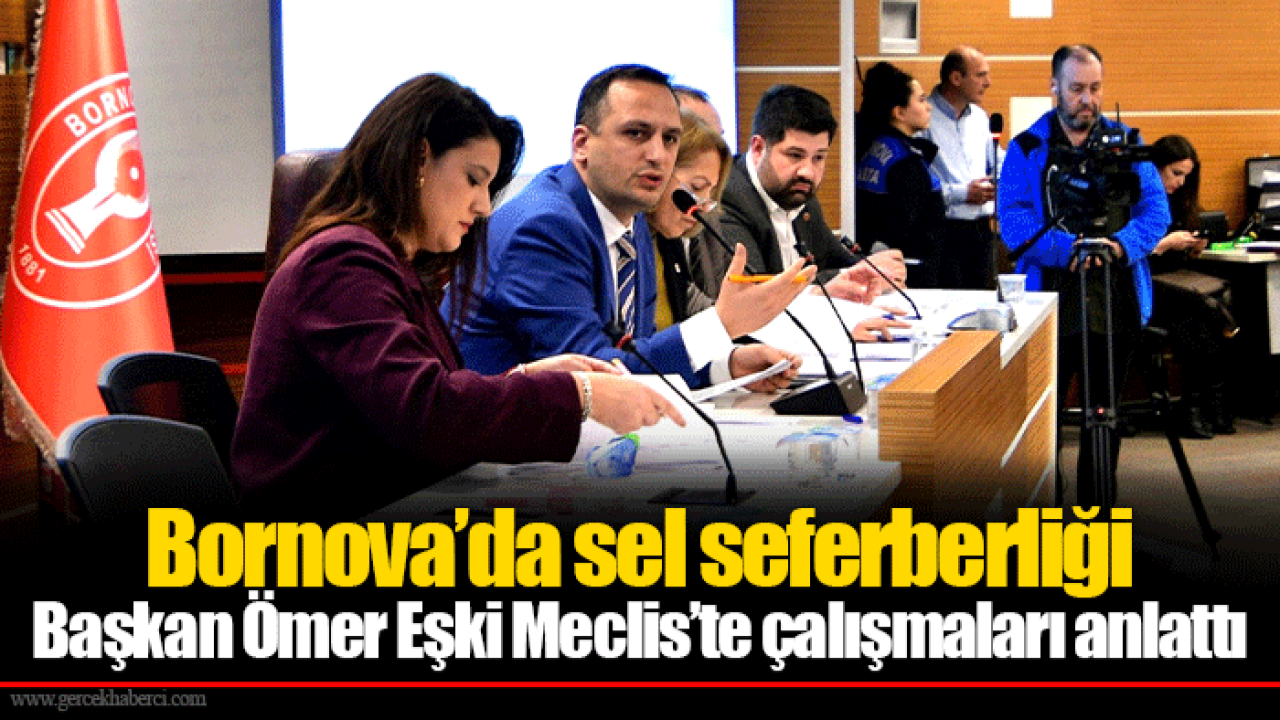 Bornova’da sel seferberliği