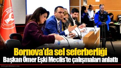 Bornova’da sel seferberliği