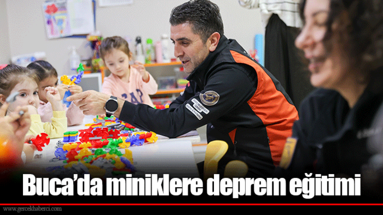 Buca’da miniklere deprem eğitimi