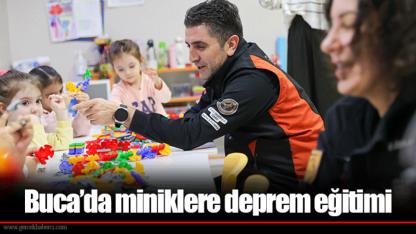 Buca’da miniklere deprem eğitimi