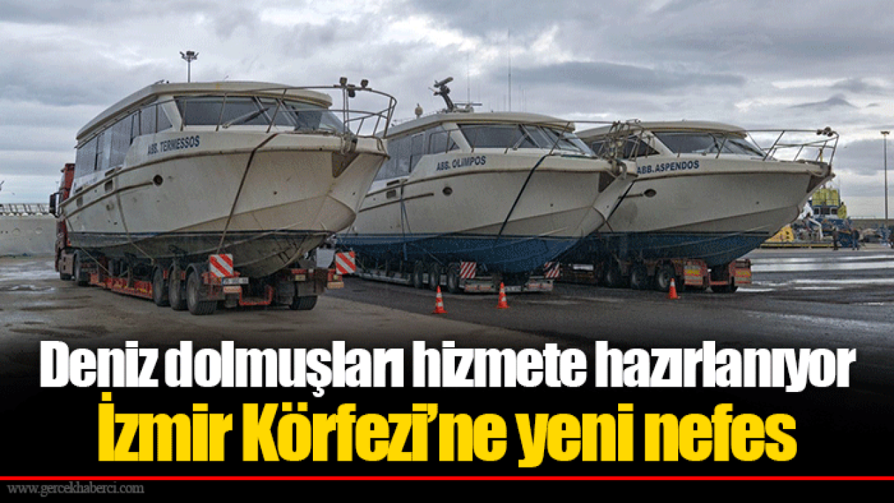 Deniz dolmuşları hizmete hazırlanıyor