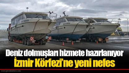 Deniz dolmuşları hizmete hazırlanıyor