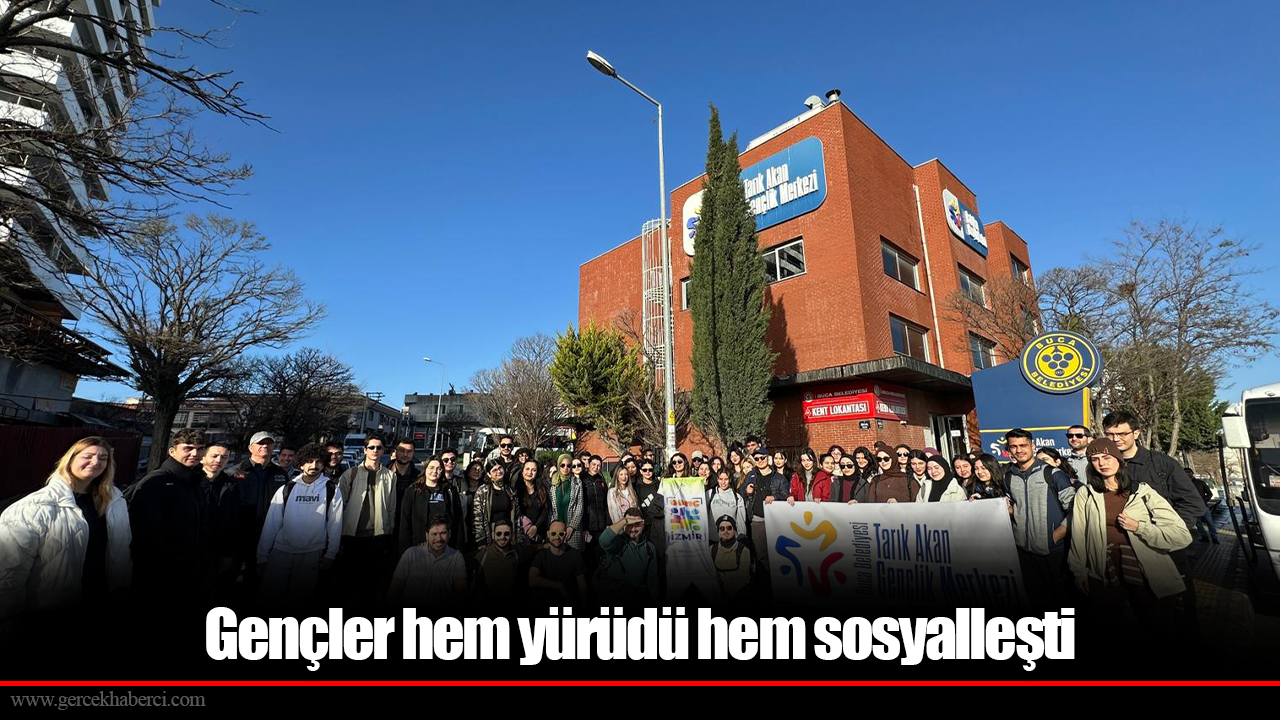 Gençler hem yürüdü hem sosyalleşti
