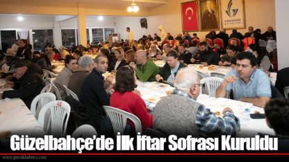 Güzelbahçe’de İlk İftar Sofrası Kuruldu