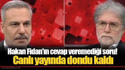 Hakan Fidan'ın cevap veremediği soru! Canlı yayında dondu kaldı