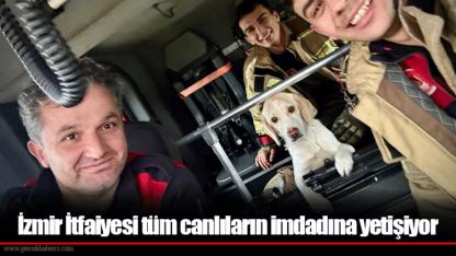 İzmir İtfaiyesi tüm canlıların imdadına yetişiyor