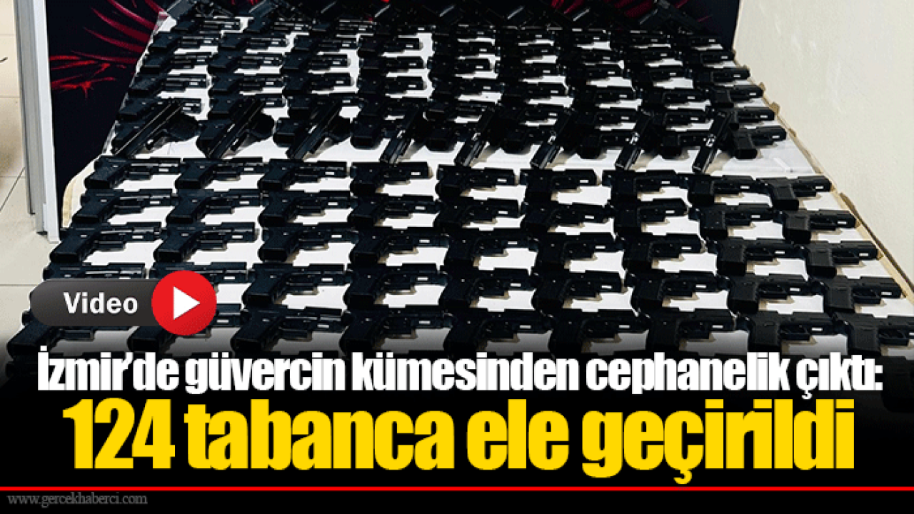 İzmir’de güvercin kümesinden cephanelik çıktı: 124 tabanca ele geçirildi