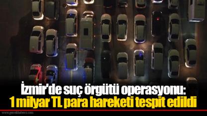 İzmir'de suç örgütü operasyonu: 1 milyar TL para hareketi tespit edildi