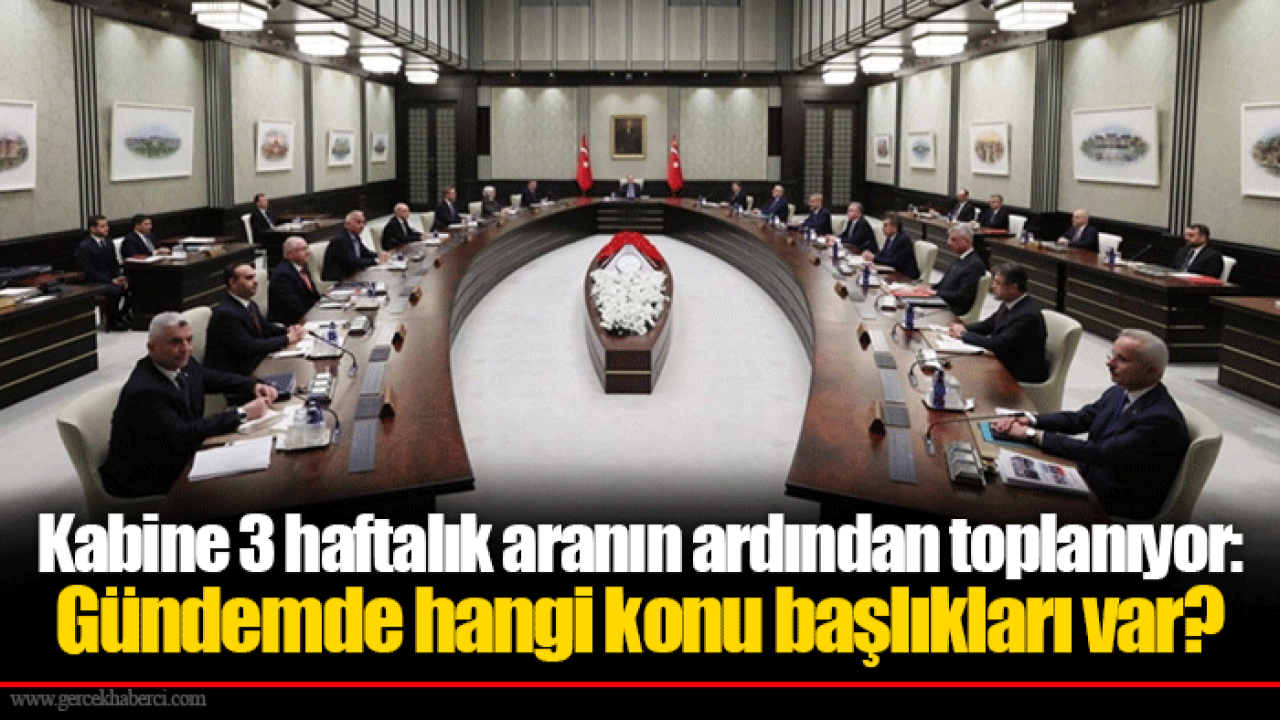 Kabine 3 haftalık aranın ardından toplanıyor: Gündemde hangi konu başlıkları var?