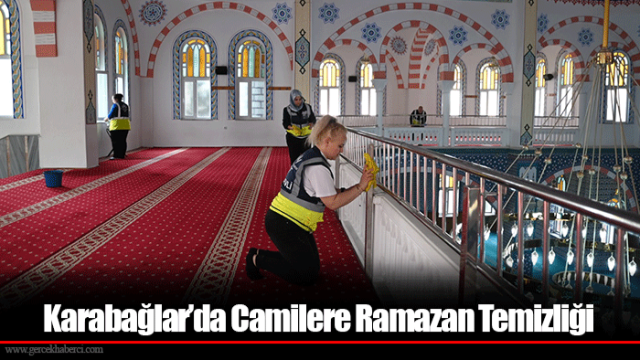 Karabağlar’da Camilere Ramazan Temizliği