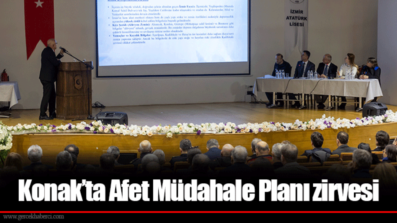 Konak’ta Afet Müdahale Planı zirvesi