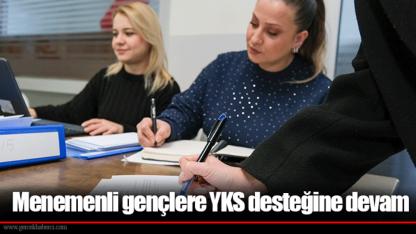 Menemenli gençlere YKS desteğine devam