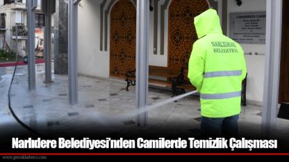 Narlıdere Belediyesi’nden Camilerde Temizlik Çalışması