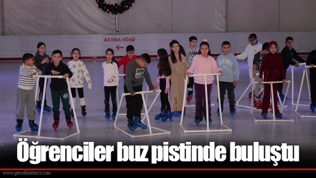 Öğrenciler buz pistinde buluştu