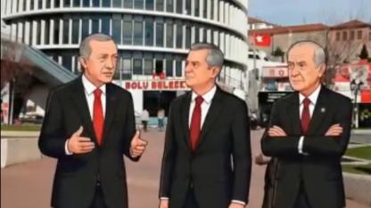 Özcan'dan üç liderli video: Bolu'da birleştiler