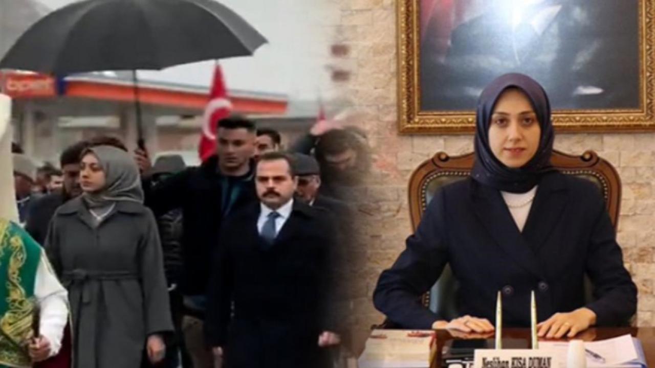 Polise şemsiye tutturan Kaymakam sessizliği bozdu!