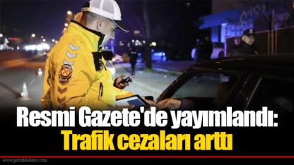Resmi Gazete'de yayımlandı: Trafik cezaları arttı