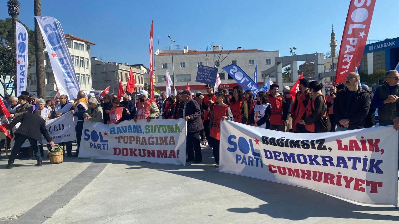 Söke’de “Emek, Toprak, Doğa” yürüyüşü: “Memleketi teslim etmeyeceğiz”