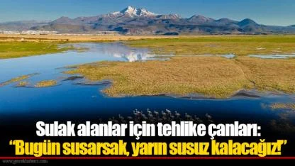 Sulak alanlar için tehlike çanları: “Bugün susarsak, yarın susuz kalacağız!”