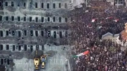 168 kız çocuğu için İran'da kitlesel cenaze töreni! ABD ve İsrail okulu vurmuştu