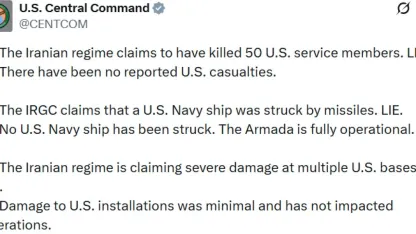 ABD ordusu, İran karşısında önemli kayıplar verdiği yönündeki iddiaları yalanladı