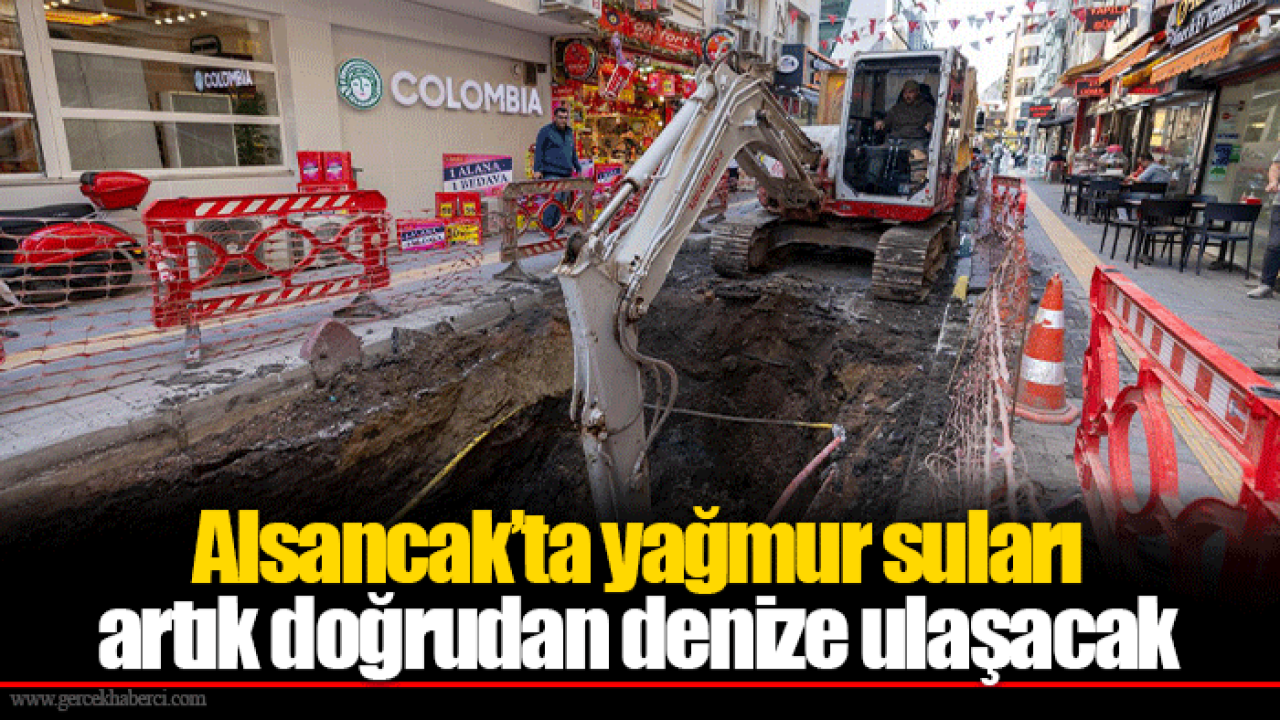 Alsancak’ta yağmur suları artık doğrudan denize ulaşacak