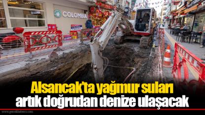Alsancak’ta yağmur suları artık doğrudan denize ulaşacak