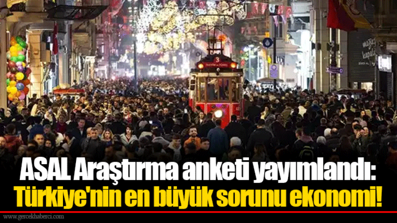 ASAL Araştırma anketi yayımlandı: Türkiye'nin en büyük sorunu ekonomi!