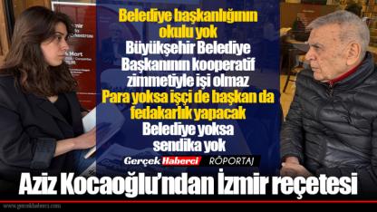 Aziz Kocaoğlu’ndan İzmir reçetesi