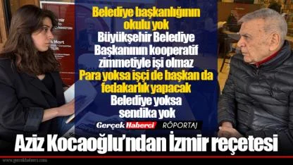 Aziz Kocaoğlu’ndan İzmir reçetesi