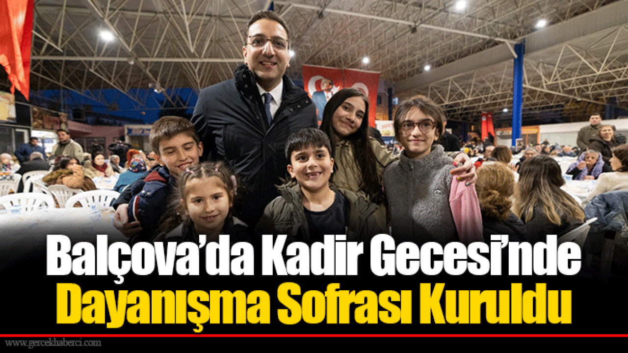 Balçova’da Kadir Gecesi’nde Dayanışma Sofrası Kuruldu