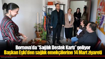Başkan Eşki’den sağlık emekçilerine 14 Mart ziyareti