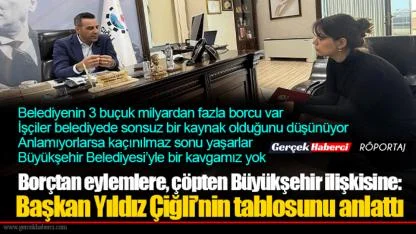 Borçtan eylemlere, çöpten Büyükşehir ilişkisine: Başkan Yıldız Çiğli’nin tablosunu anlattı