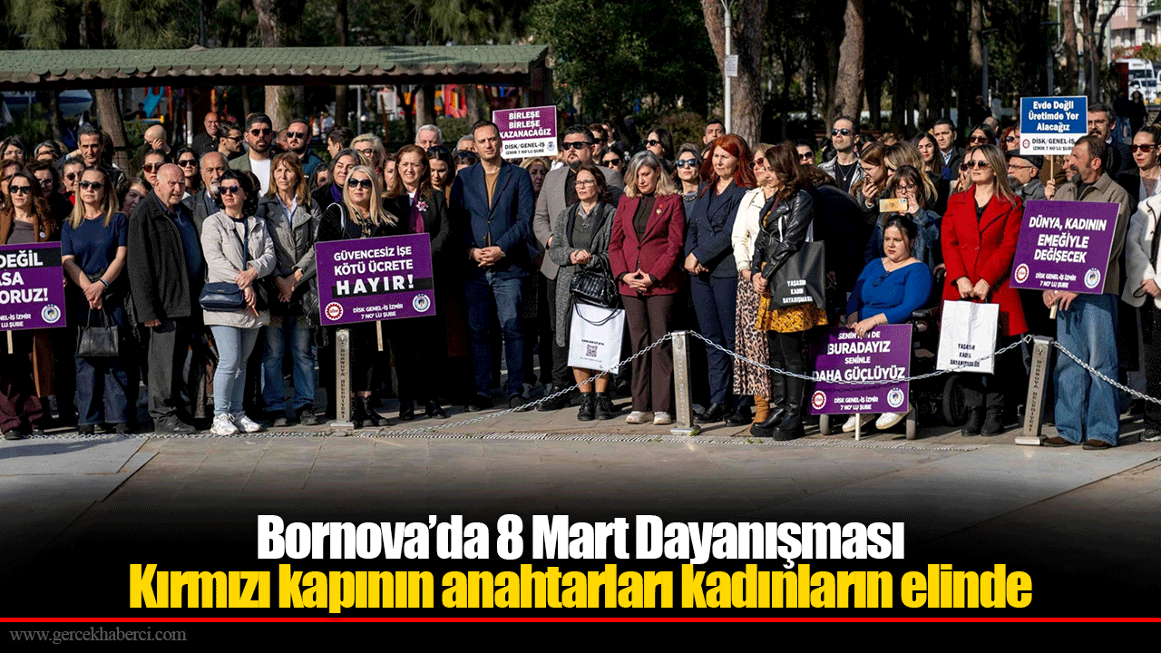 Bornova’da 8 Mart Dayanışması Kırmızı kapının anahtarları kadınların elinde