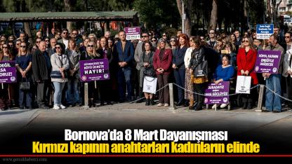 Bornova’da 8 Mart Dayanışması Kırmızı kapının anahtarları kadınların elinde