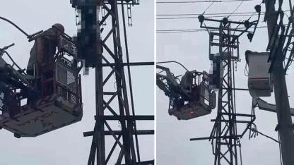 Bursa'da hırsızlık için çıktığı elektrik direği sonu oldu