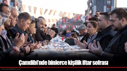 Çamdibi’nde binlerce kişilik iftar sofrası