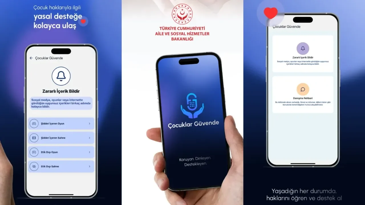 "Çocuklar Güvende" mobil uygulaması ve web sitesi hizmete sunuldu