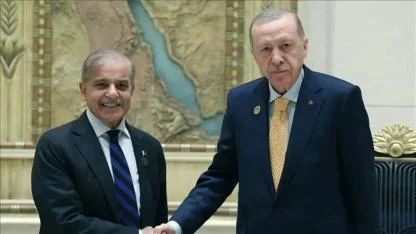 Cumhurbaşkanı Erdoğan, Pakistan Başbakanı Şahbaz Şerif ile görüştü