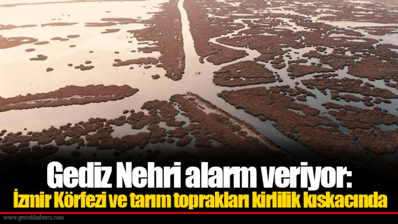 Gediz Nehri alarm veriyor: İzmir Körfezi ve tarım toprakları kirlilik kıskacında