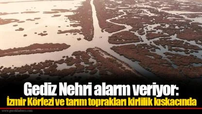 Gediz Nehri alarm veriyor: İzmir Körfezi ve tarım toprakları kirlilik kıskacında