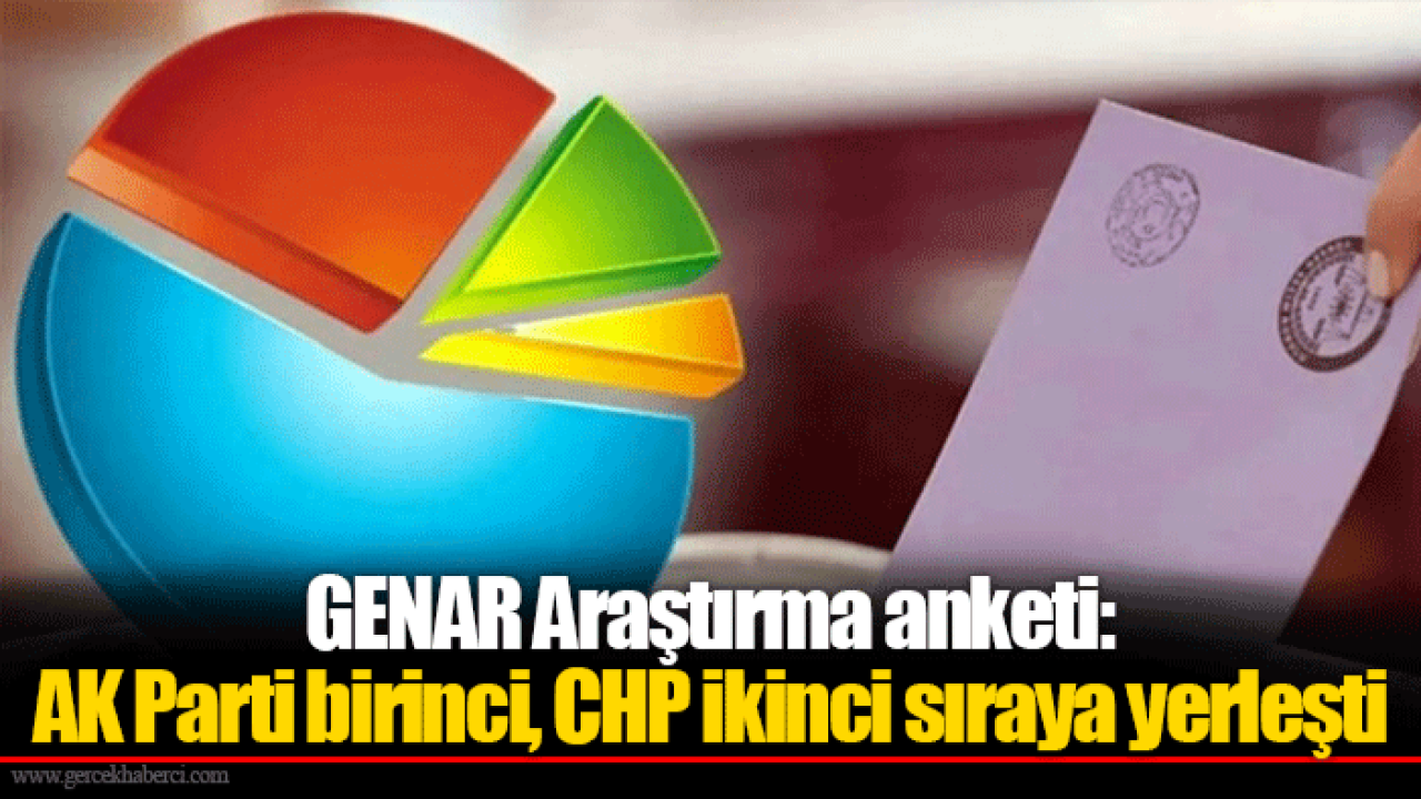 GENAR Araştırma anketi: AK Parti birinci parti olurken, CHP ikinci sıraya yerleşti