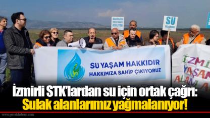 İzmirli STK’lardan su için ortak çağrı: Sulak alanlarımız yağmalanıyor!