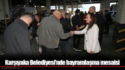 Karşıyaka Belediyesi’nde bayramlaşma mesaisi