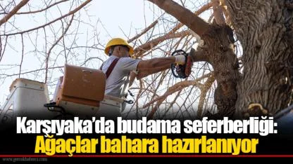 Karşıyaka’da budama seferberliği: Ağaçlar bahara hazırlanıyor