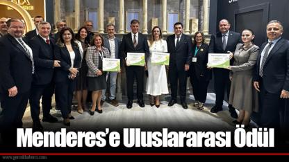 Menderes’e Uluslararası Ödül