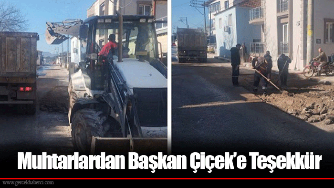 Muhtarlardan Başkan Çiçek’e Teşekkür