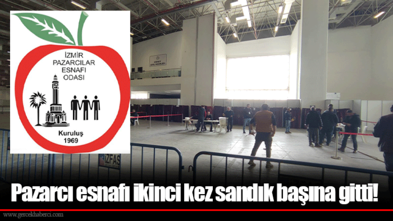 Pazarcı esnafı ikinci kez sandık başına gitti!